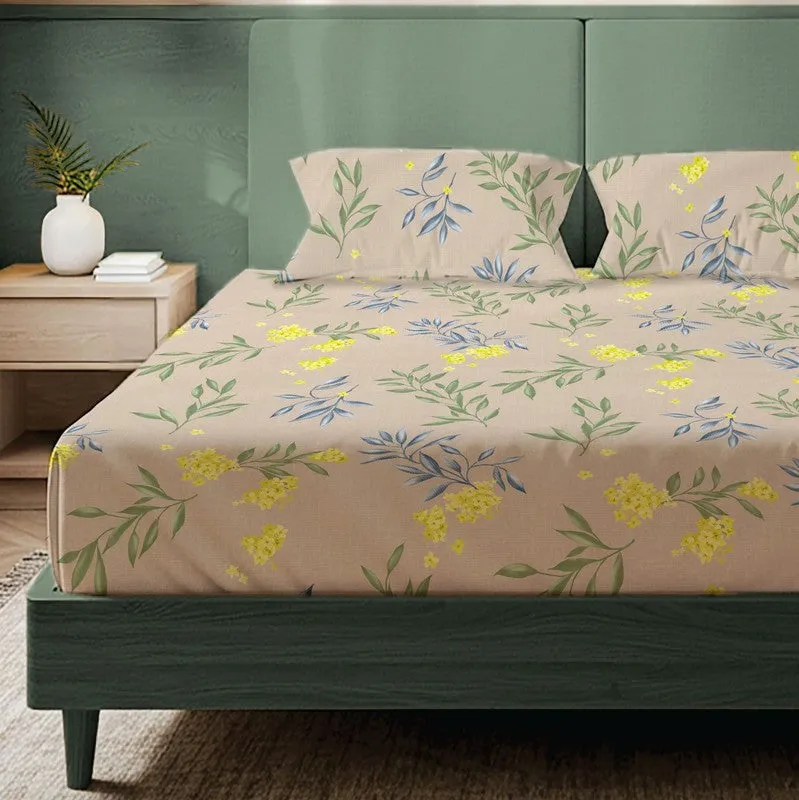 Blooming Paradise Floral Cotton Bedsheets (Multicolor) - 200 TC media 3