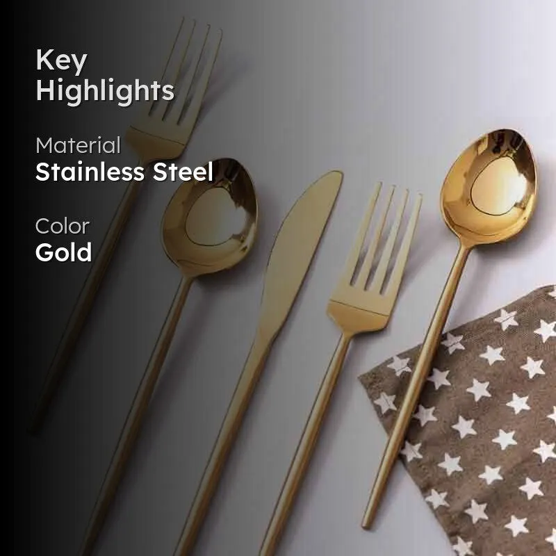 Mia Cutlery (Gold) - Set Of Five media 2