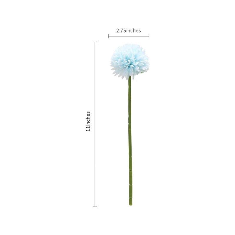 Faux Ja Dank Chrysanthemum Bunch (Blue) - Set Of Six media 5
