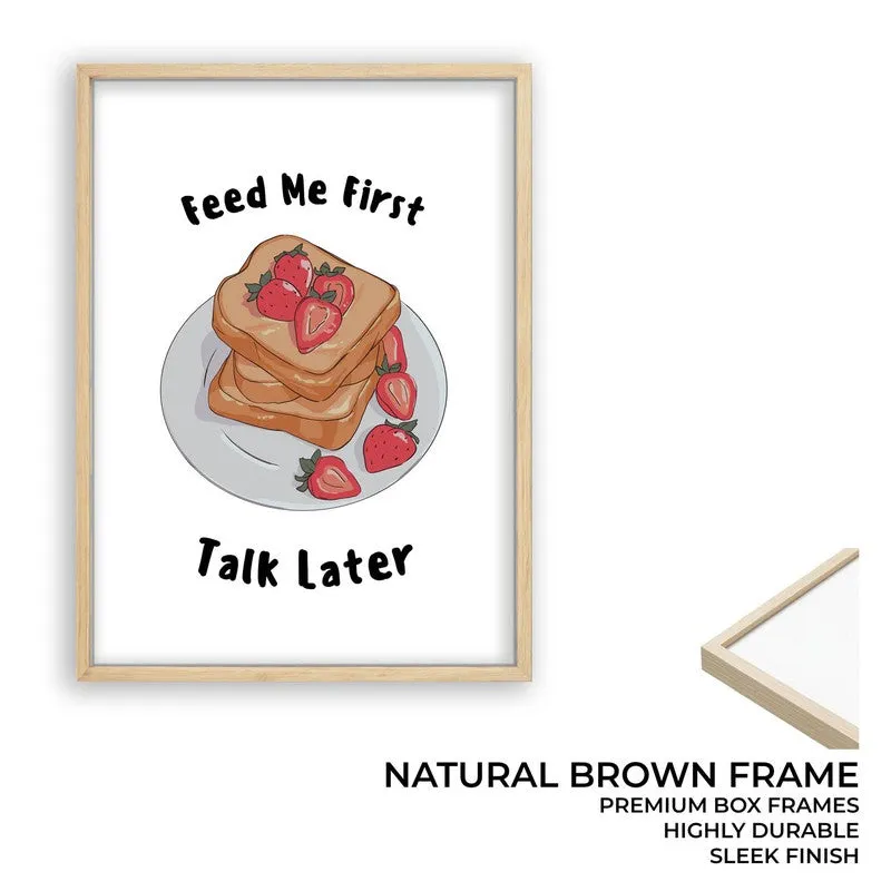 QuotedSandwitch Archival Canvas Wall Art - Brown media 9