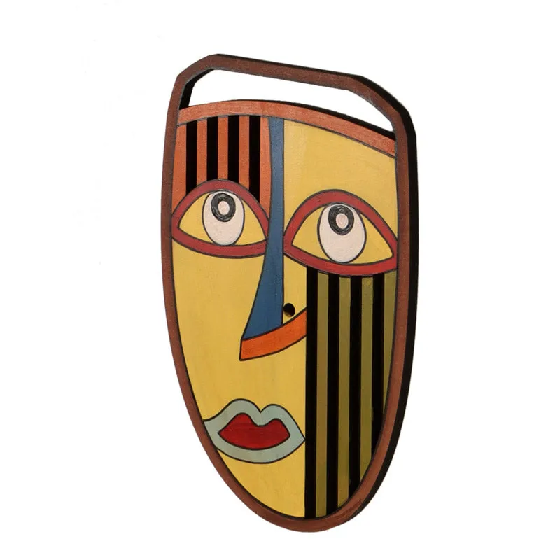 Radha Mask Wooden Wall Accent media 4