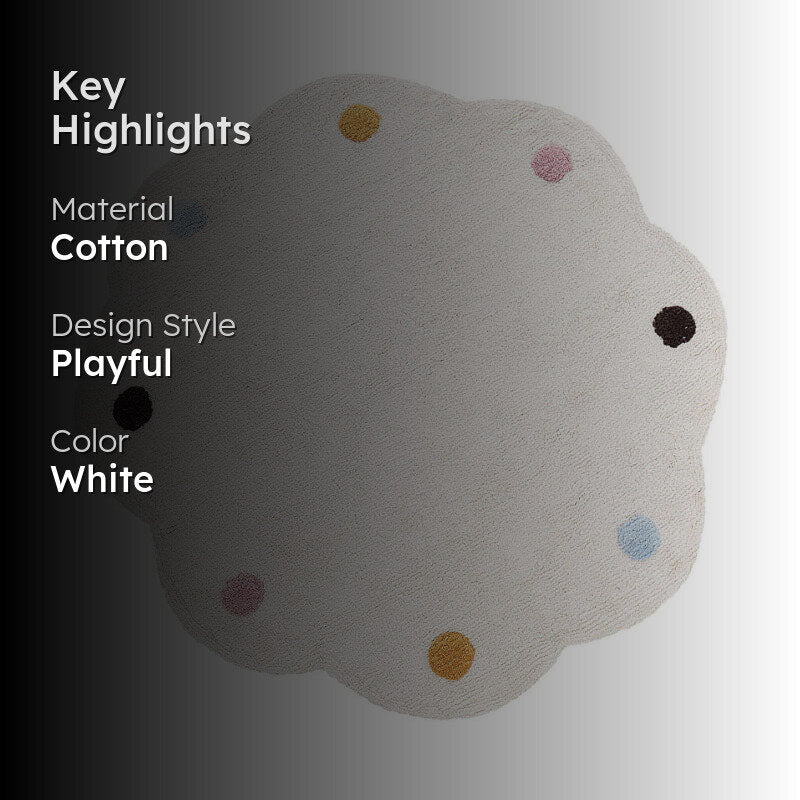 Flora Dot Tufted Cotton Area Rug media 2
