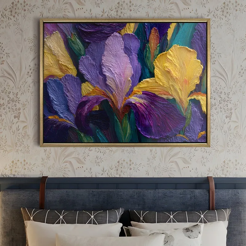 Violet Whisper Canvas Wall Painting With Frame media 5