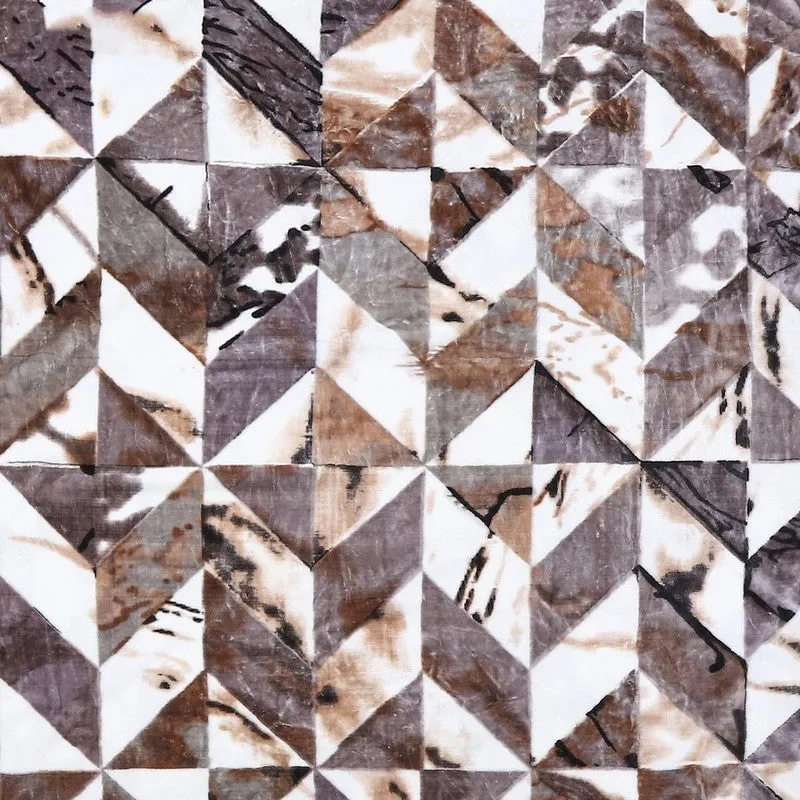 Monte Carlo Rustic Harmony Blanket (Brown,White)- 550 GSM media 6