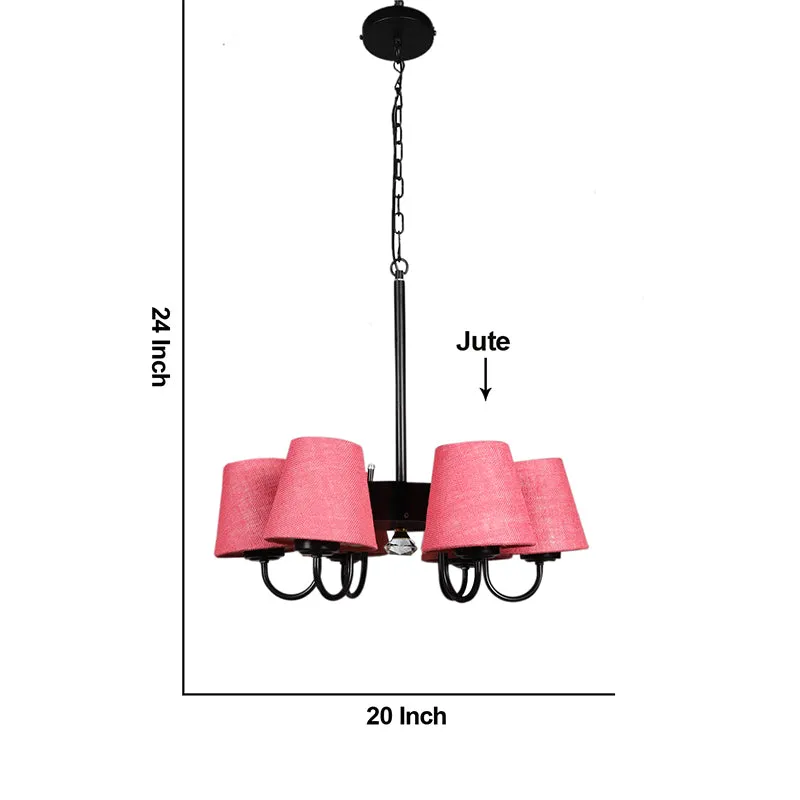 Viya  Conical Ceiling Lamp - Pink media 5