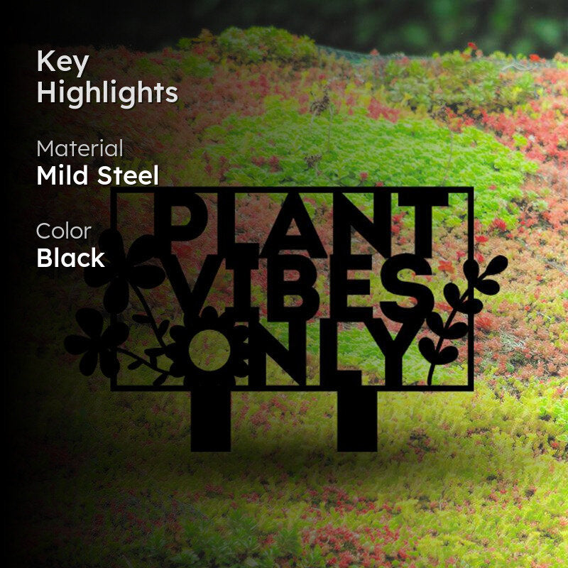 Plant Vibes Only Garden Stake media 2
