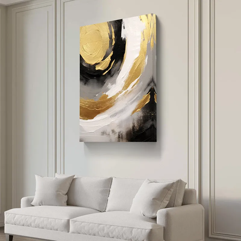 Ink & Gold Canvas Wall Painting media 4