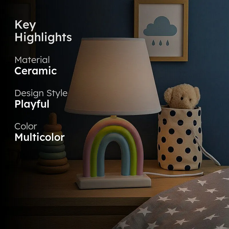 Happy Beam Ceramic Table Lamp - Multicolor media 2