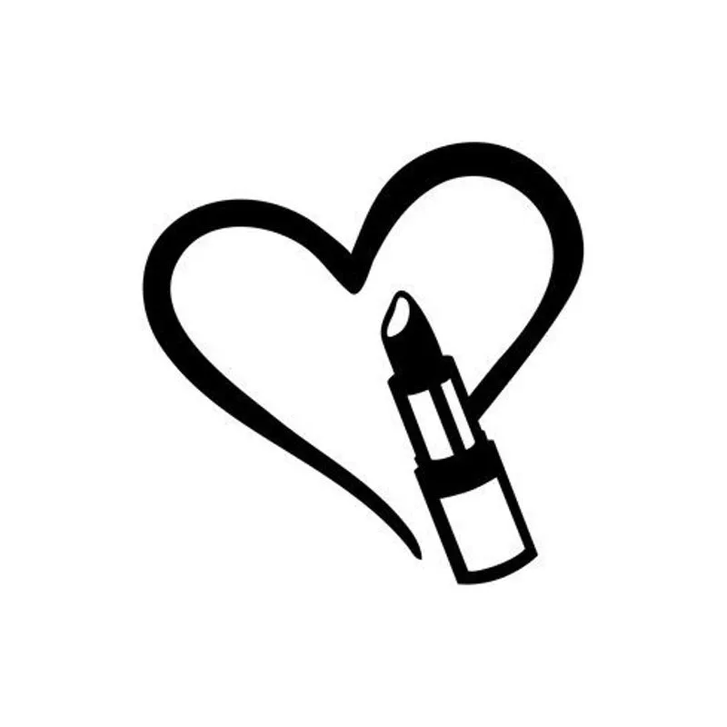 Love Lipstick Makeup Black Iron Wall Accent media 3