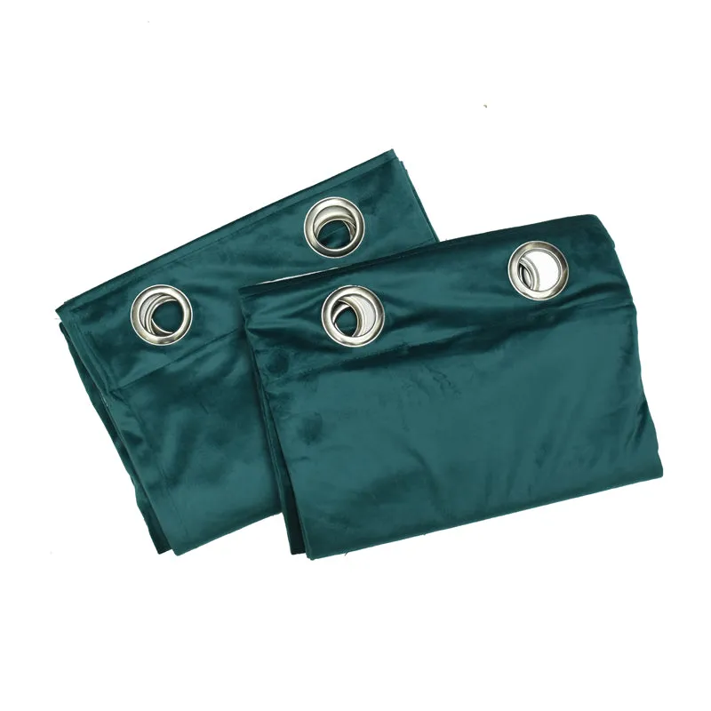 Cisco Solid Curtains (Green) - Set Of Two media 7