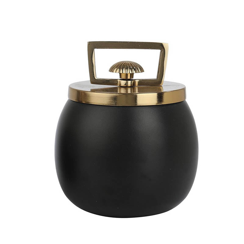 Jarrah Storage Jar (Black & Gold) - Large media 5