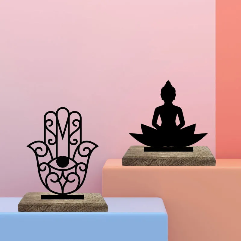 Symbolic Serenity Showpiece - Set Of Two media 1
