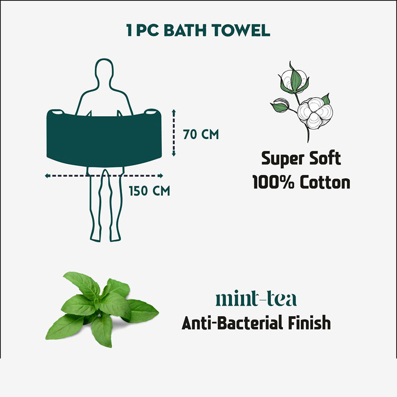Lisse Cotton Bath Towel - Brown media 7