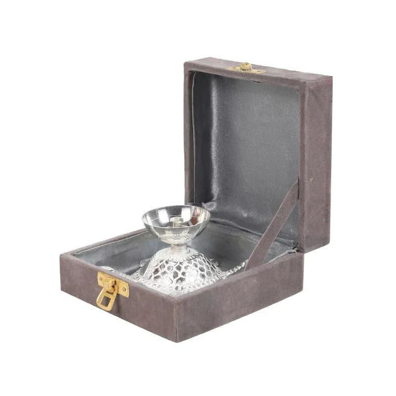 Silver Sacred Tortoise Akhand Diya Box media 4