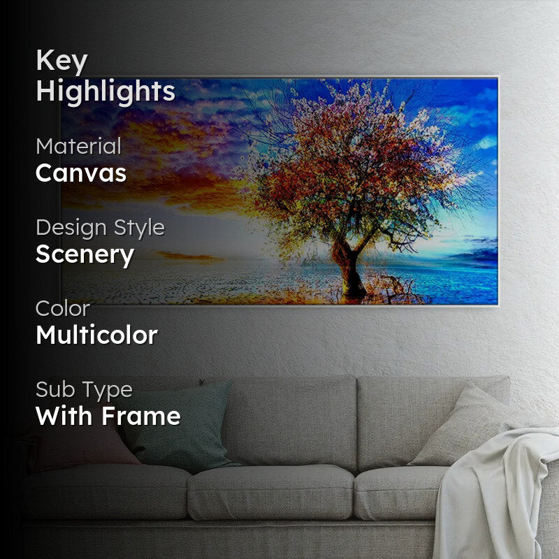 Abstract Unknown Shore Canvas Wall Painting media 2