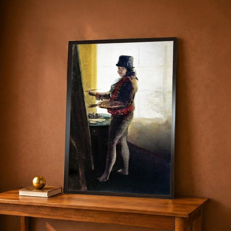 Goya Self-Portrait Canvas Wall Painting - 12 x 18 Inches