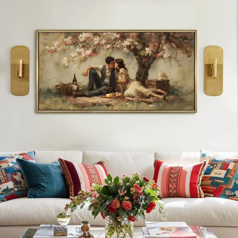 Blossom Shade Canvas Wall Painting With Frame media 1