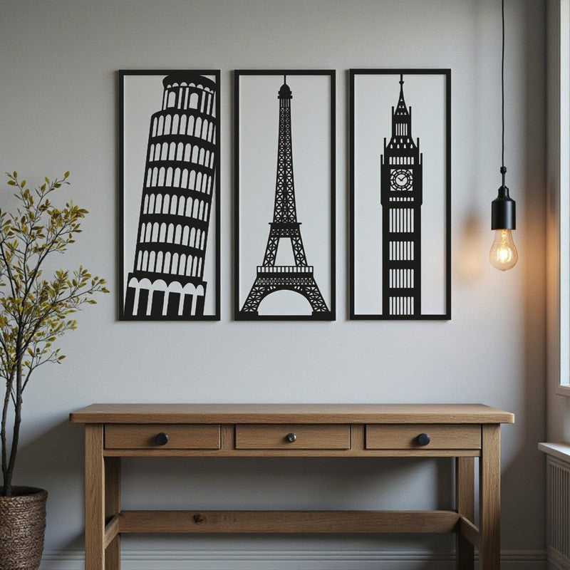 The UK Tour Wooden Wall Accent - Set Of Three media 3