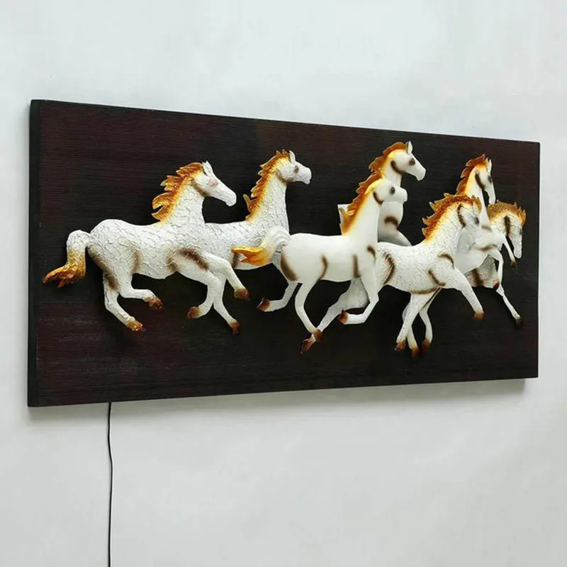 Palomino Gallop Iron Wall Accent With Wooden Frame media 5