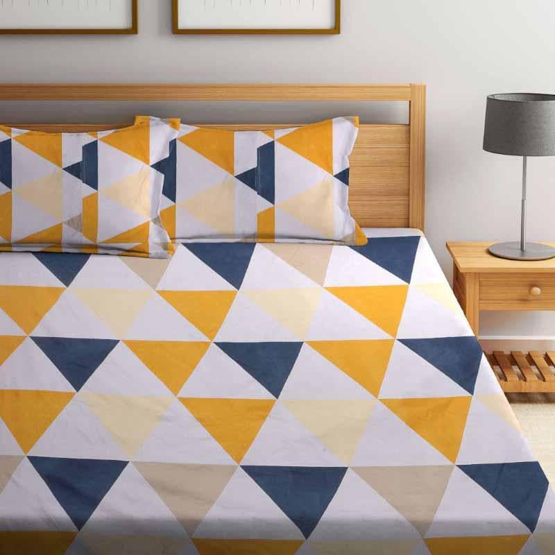 Compliment Geometry Printed Bedsheet - 150 GSM media 4