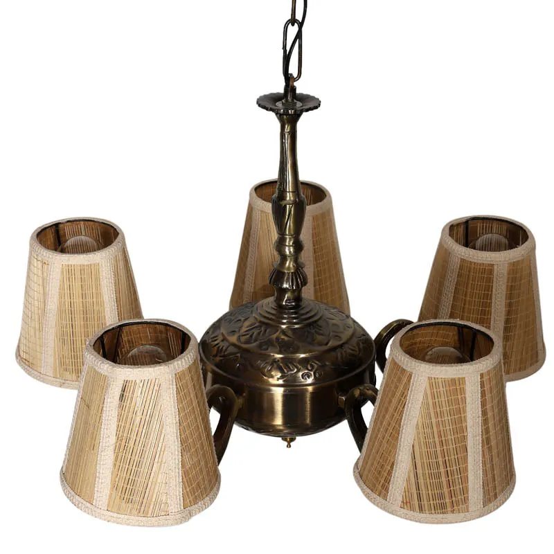 Byzantine Conical Golden Antique Ceiling Lamp media 3