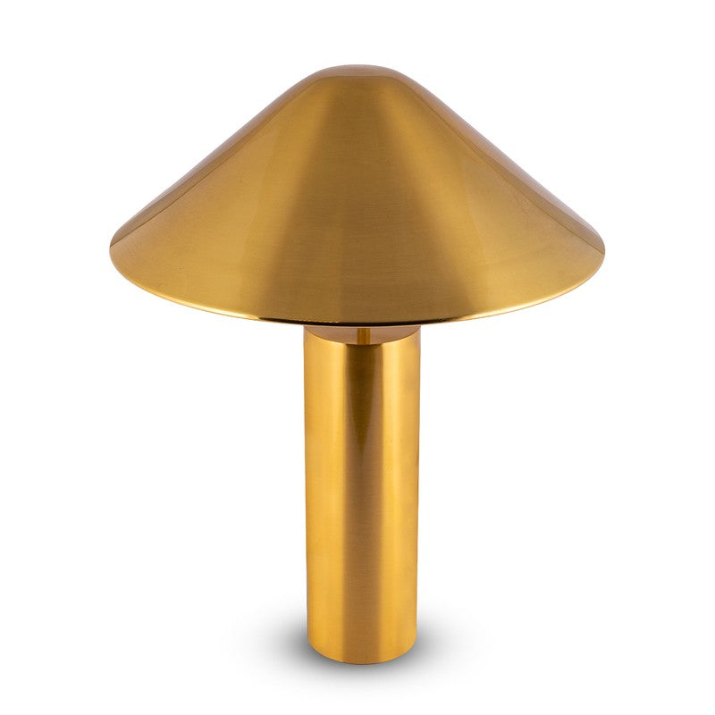 AarviDecor Lennox Designer Fabric Table Lamp - Gold media 4