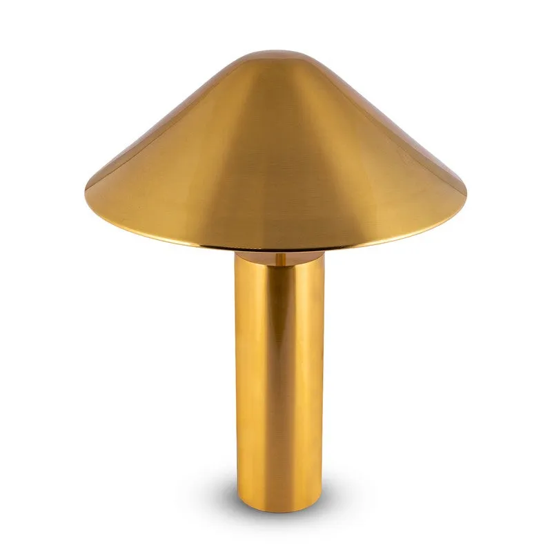 AarviDecor Lennox Designer Fabric Table Lamp - Gold media 4