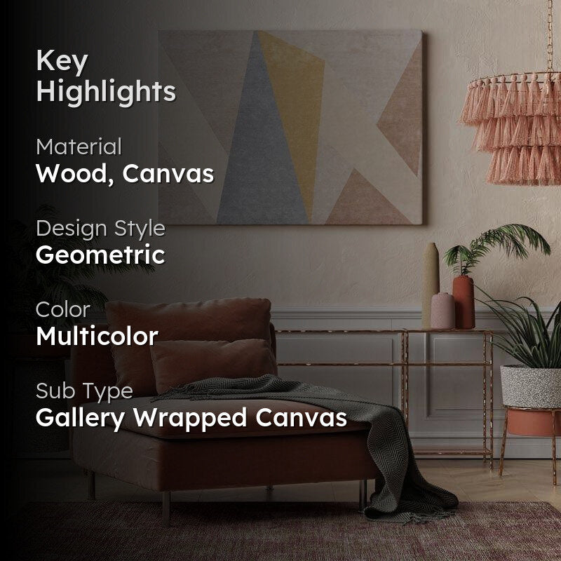 Shapes Art Canvas Painting - Gallery Wrap media 2