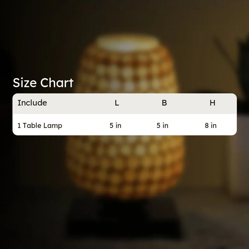 Glowara Glass Table Lamp With Wooden Base - Multicolor media 10