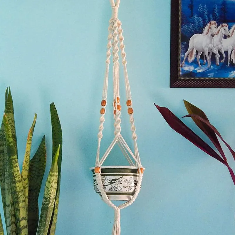 Lasya Macrame Planter - Set Of Three media 3