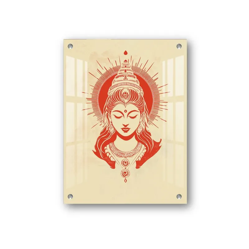 Goddess Devi Radiance Acrylic Wall Art media 3