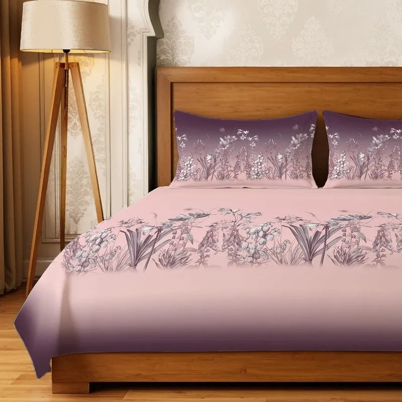 Urban Space SubtleGlam Cotton Bedsheet (Pink) - 300 TC media 3
