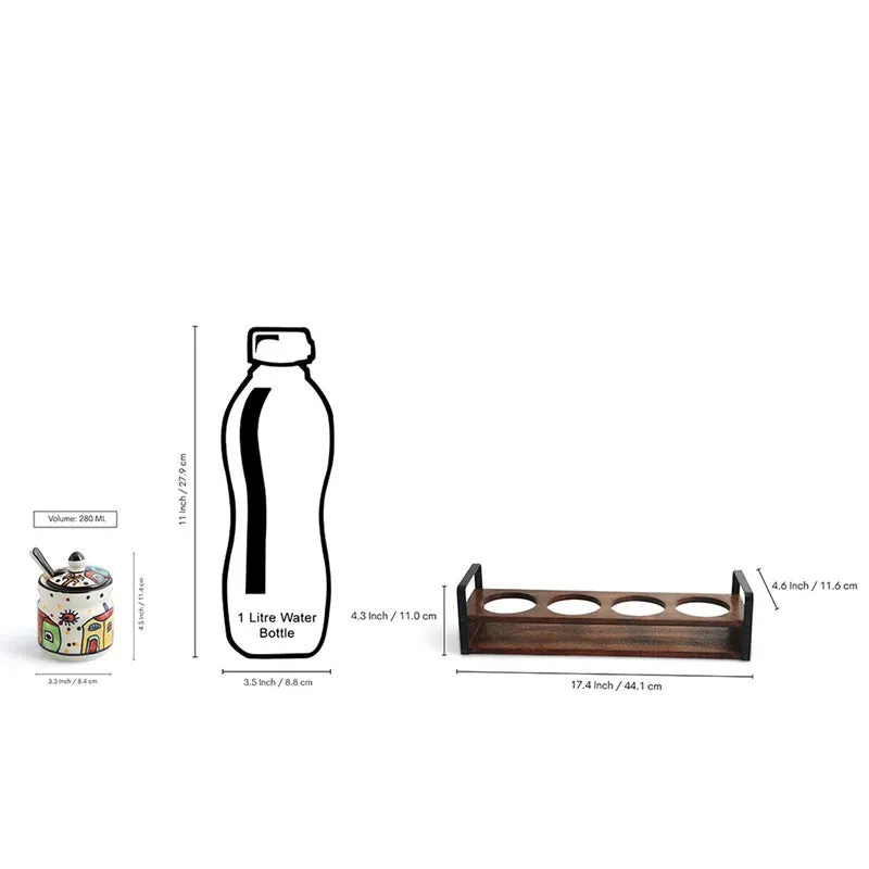 Kalakutir Ceramic Jar Set - Nine Piece Set media 9