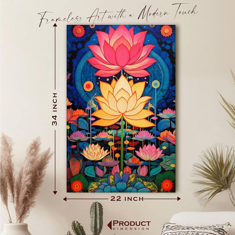 Paradise Lotus Wall Art Without Frame media 9