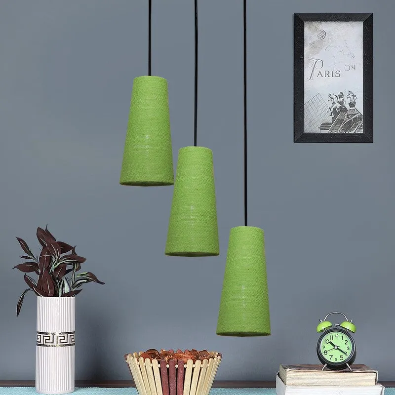 Nordic Neutral Triple Metal Ceiling Lamp - Green media 3