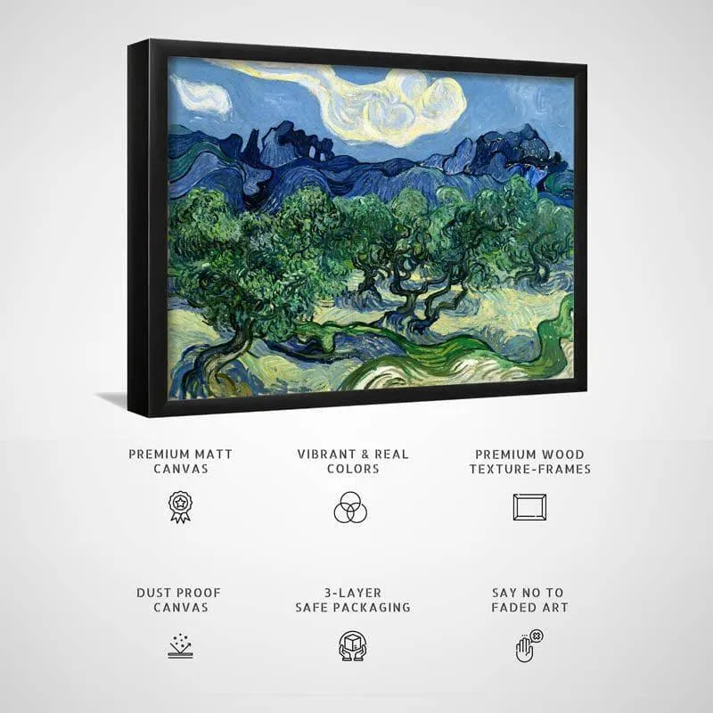 Olive Trees By Vincent Van Gogh - Black Frame media 3