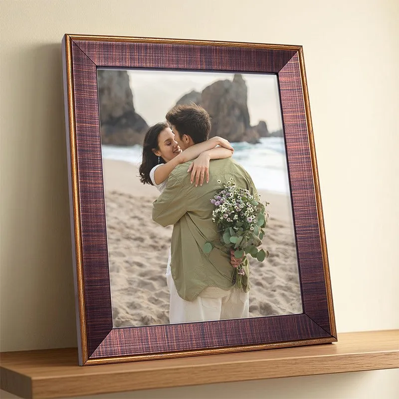 Elegant Vintage Style PVC Photo Frame - Maroon media 7