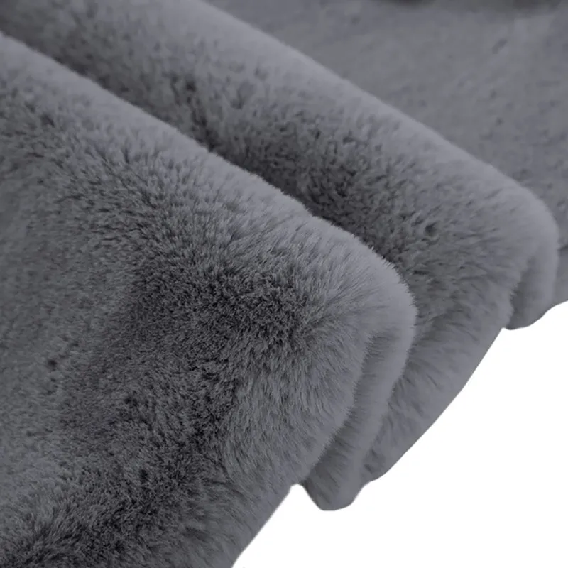 Ruffle Luxe Bath Mat - Grey media 4