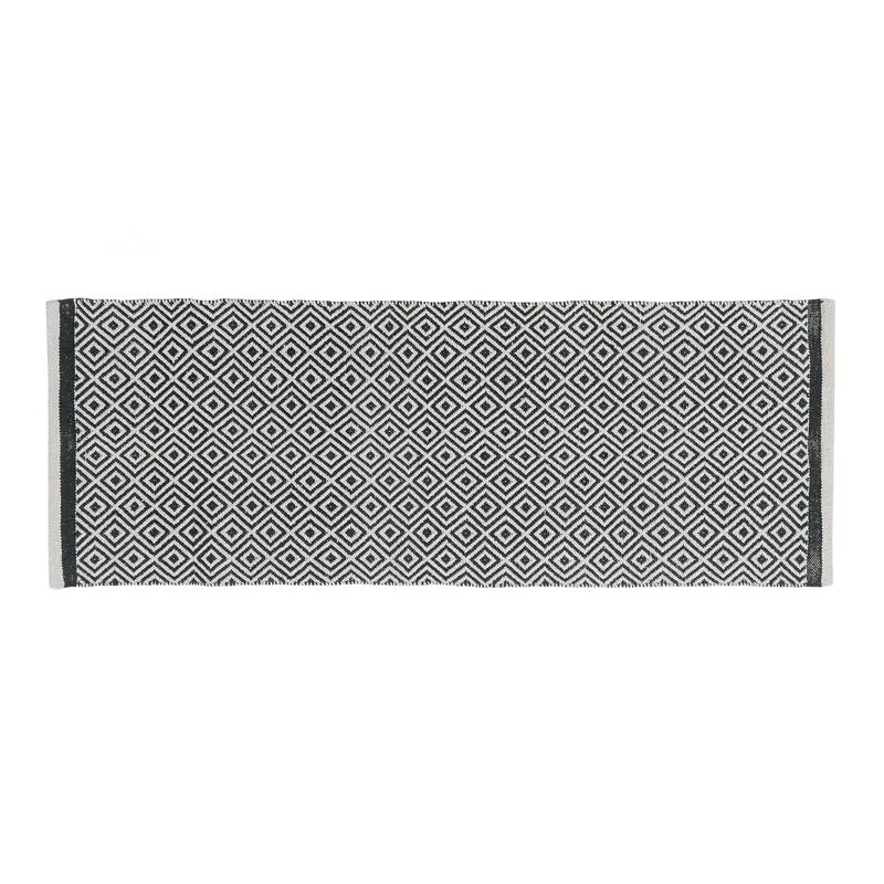 Earthica Cotton Runner Rug - Black media 1