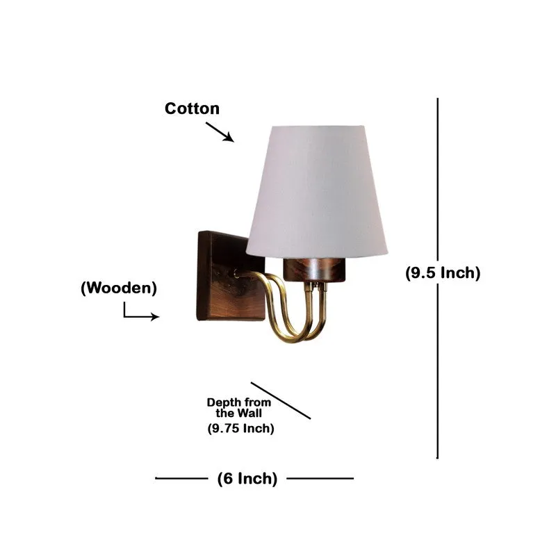 Gilded Arch Decorative Cotton Wall Lamp - Grey media 7