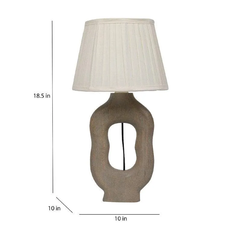 Vesara Myna Fabric Table Lamp - Beige,Brown media 5
