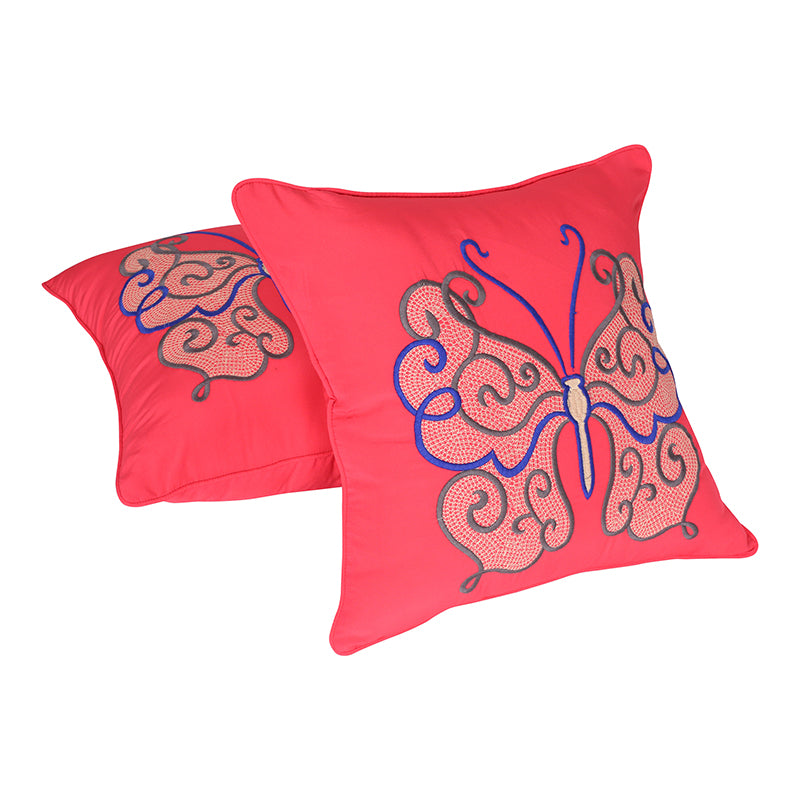 Spring Shalabham Embroidered Cushion Cover - Set Of Two media 4