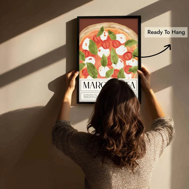 MargheritaPoster Archival Canvas Wall Art - Black media 6