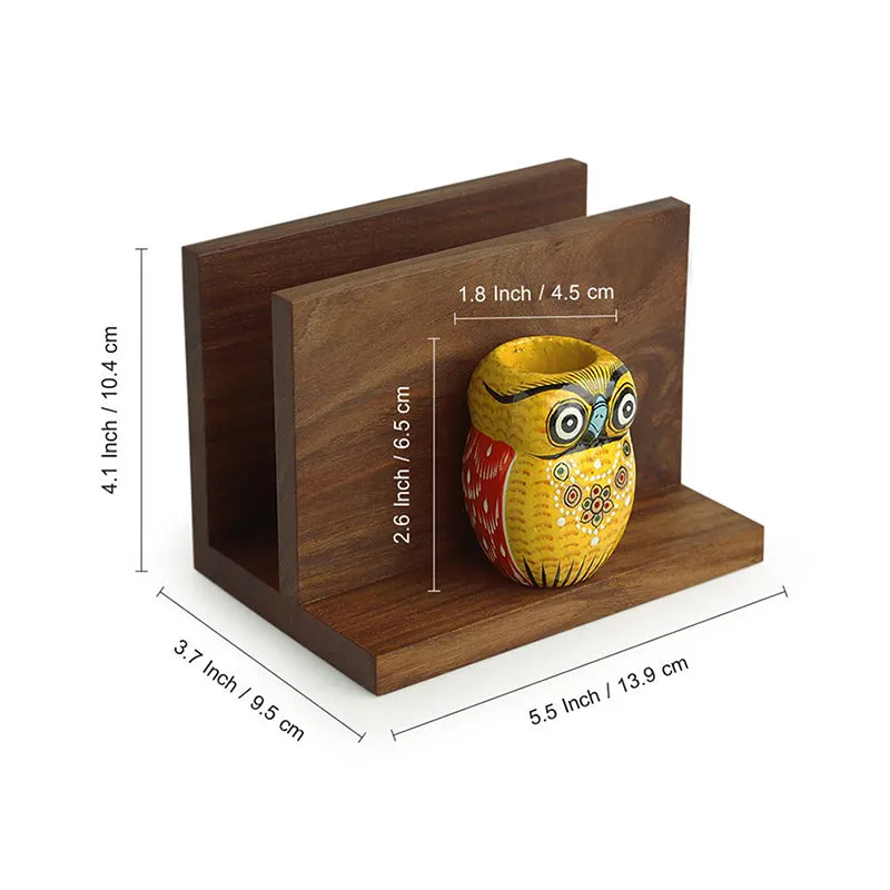 Tellus Sheesham & Gular Wood Tissue Holder media 5