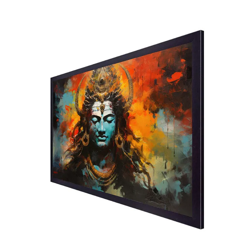 Spiritual Shiva Canvas Wall Painting media 5
