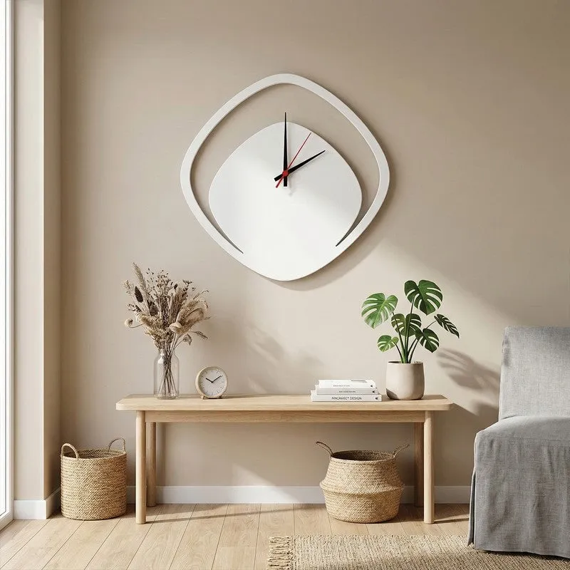 Boomera White MDF Wall Clock media 1