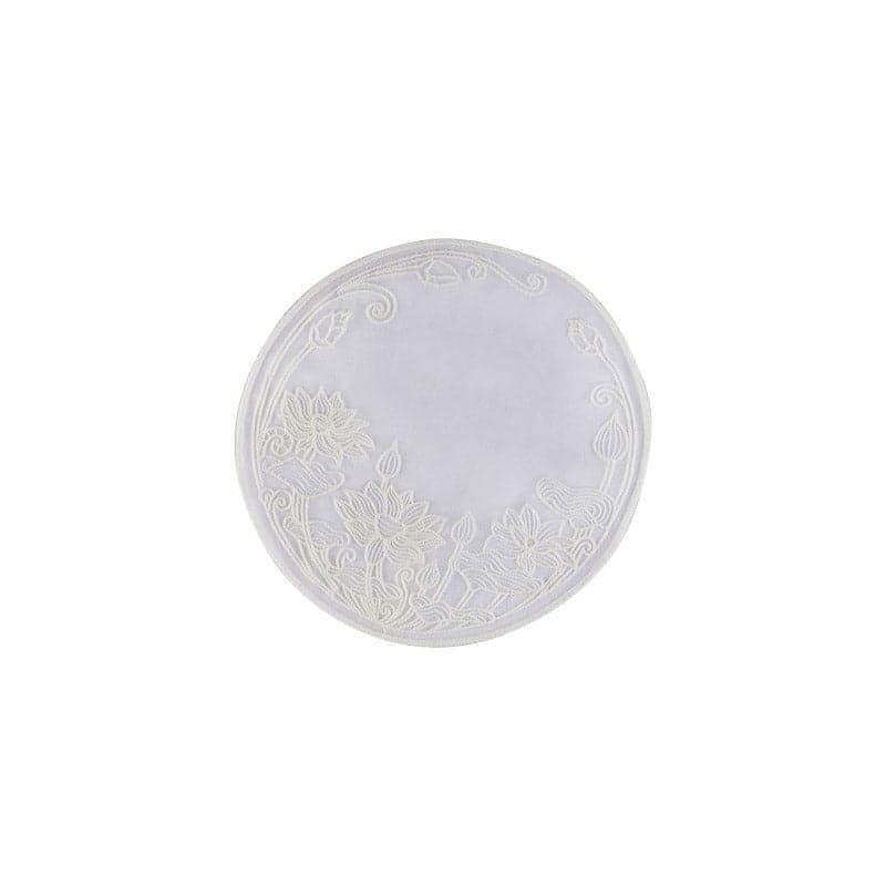 Embroidered Lotus Love Doily - Set Of Two media 4