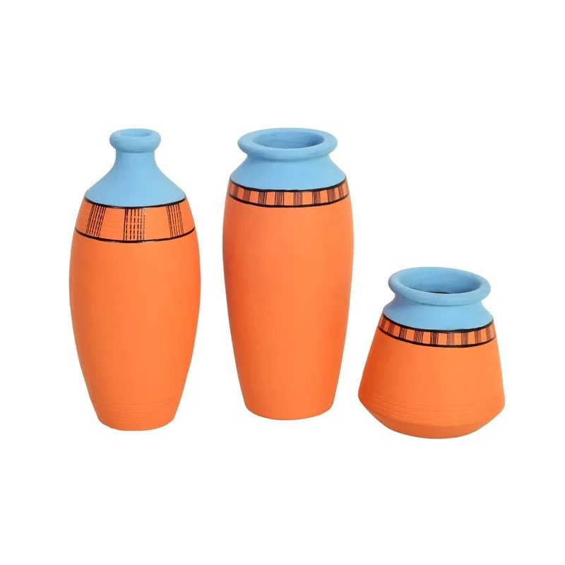 Florona Orange Vase - Set Of Three media 6