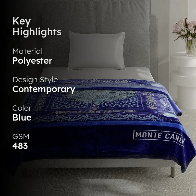 Monte Carlo Azure Dreamscape Blanket - 483 GSM media 2
