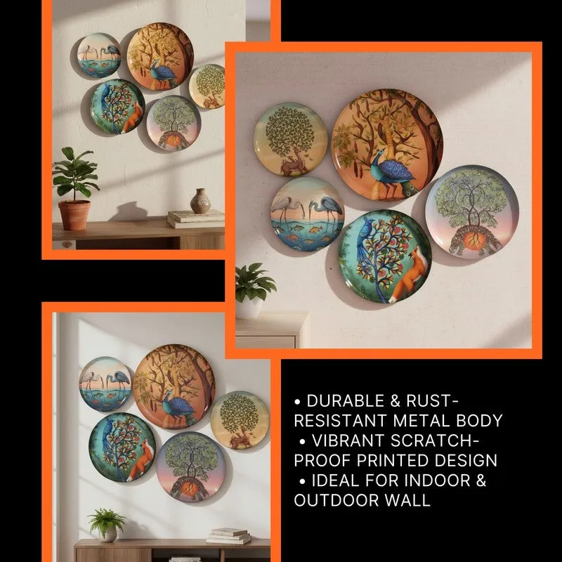 Mayur Harmony Wall Plates - Set of Five media 8